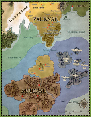 Map of Valenar and Aerenal